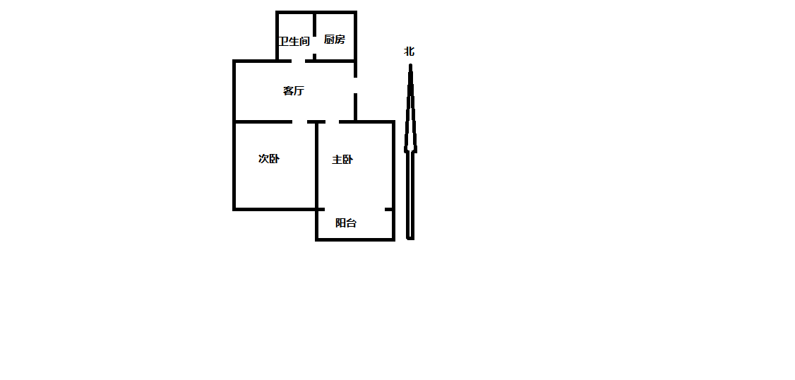 新桥新村 2室1厅1卫 63.8m&sup2;