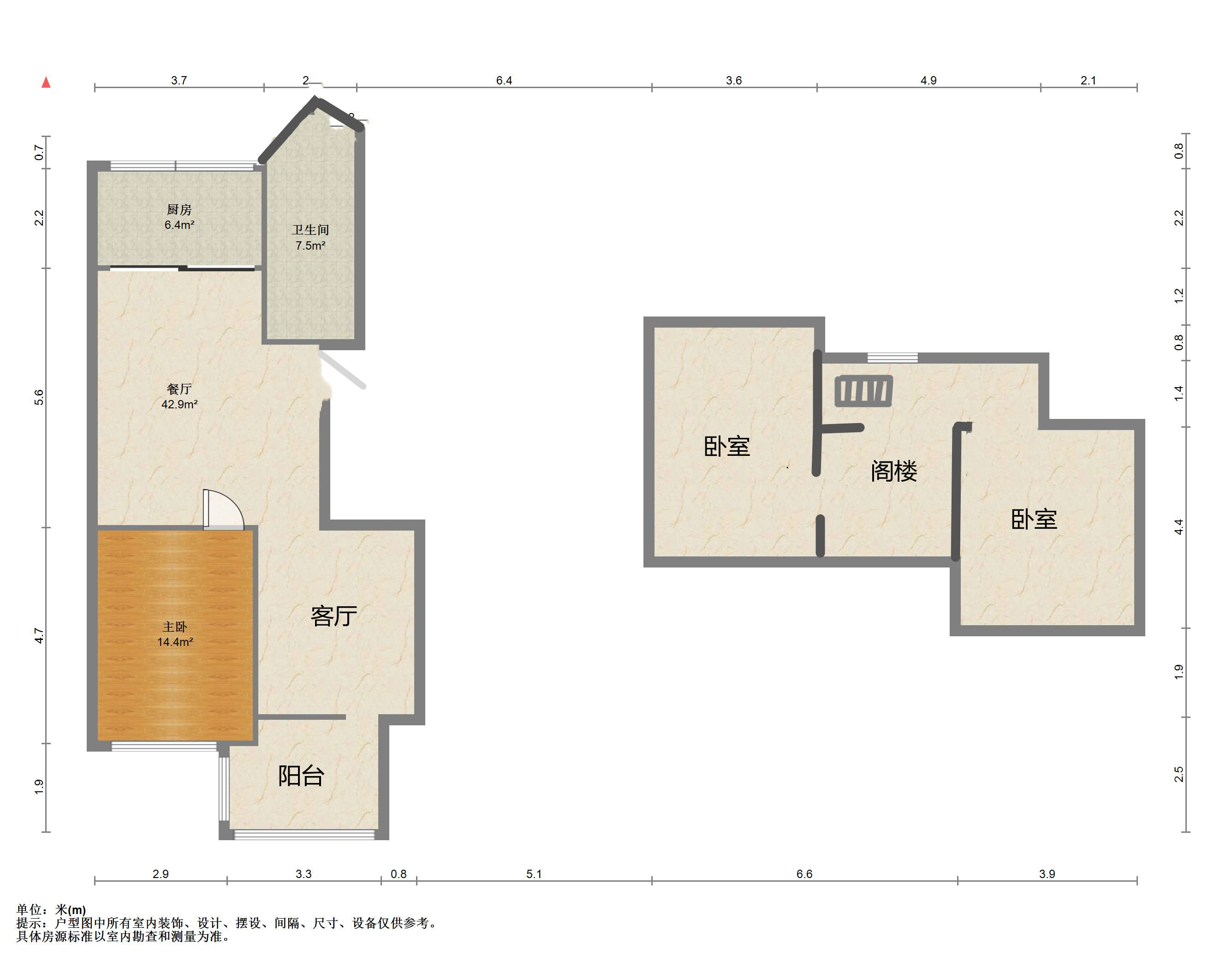 兆丰嘉园 3室2厅1卫 130.59m&sup2;