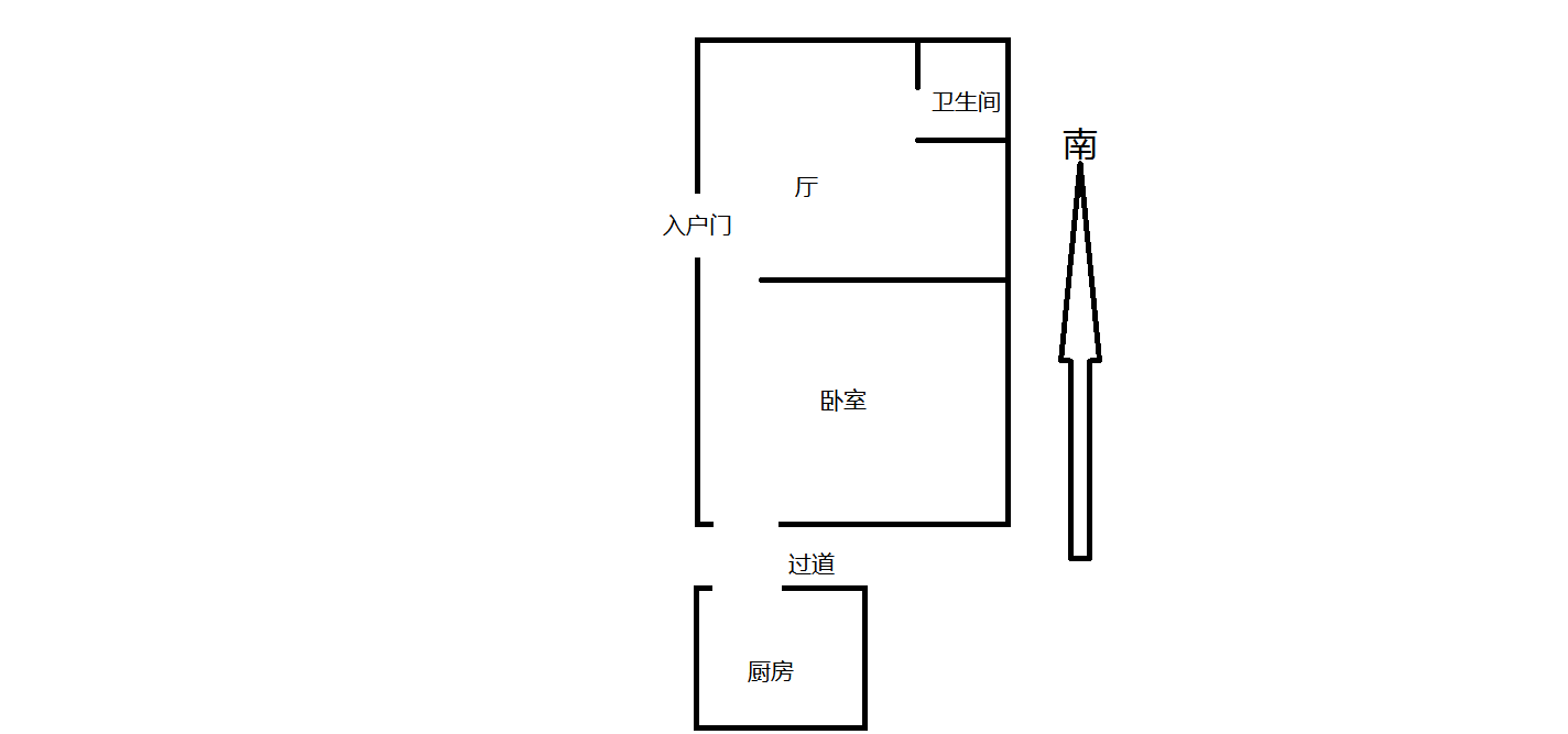解放新村 1室1厅1卫 29m&sup2;