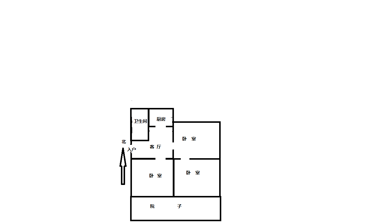 新建路新村(新建花苑) 2.5室1厅1卫 72m&sup2;