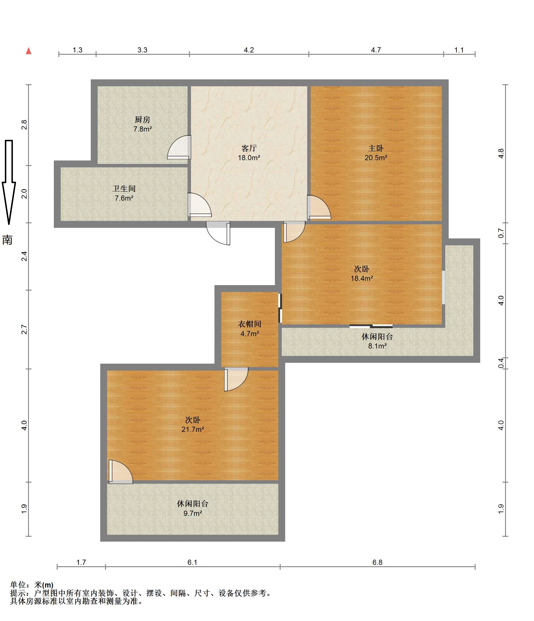虹桥新村(朝霞路) 3室1厅1卫 100.00m&sup2;