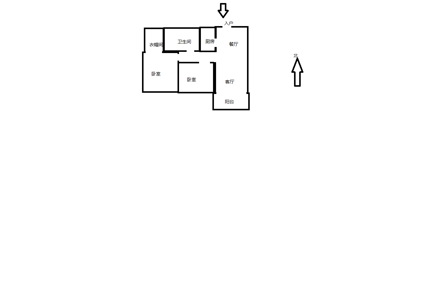 景华城 2室2厅1卫 100m&sup2;
