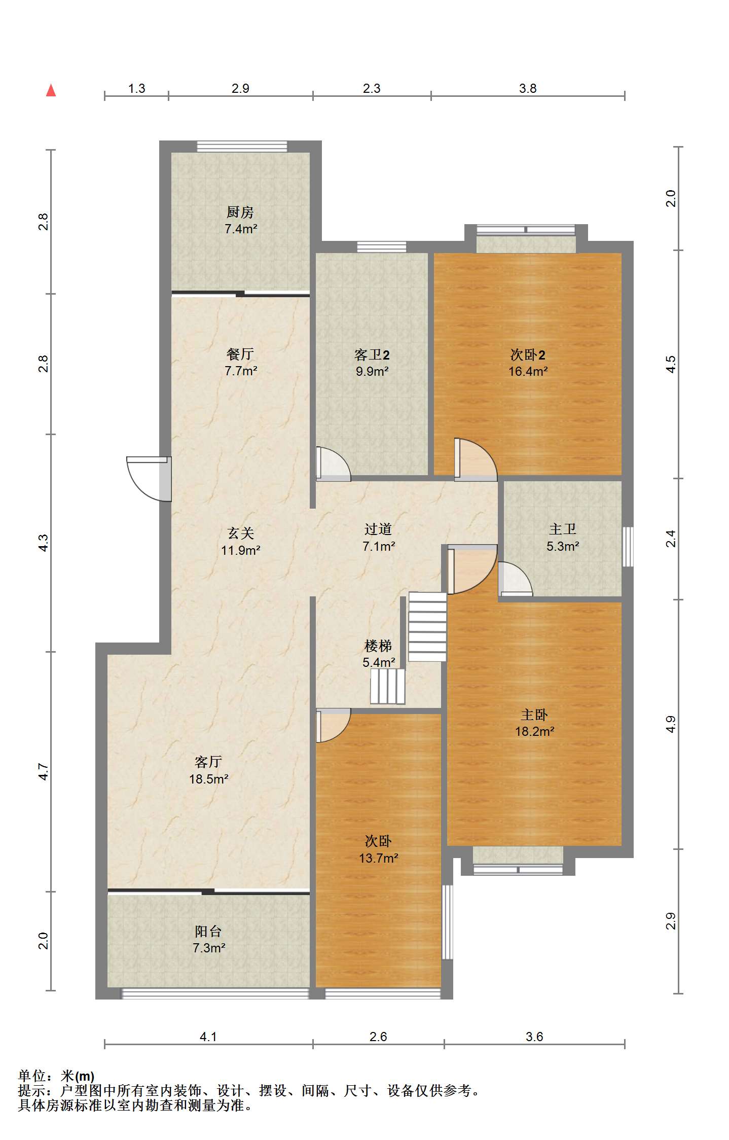 都市华城 5室2厅3卫 142.00m&sup2;