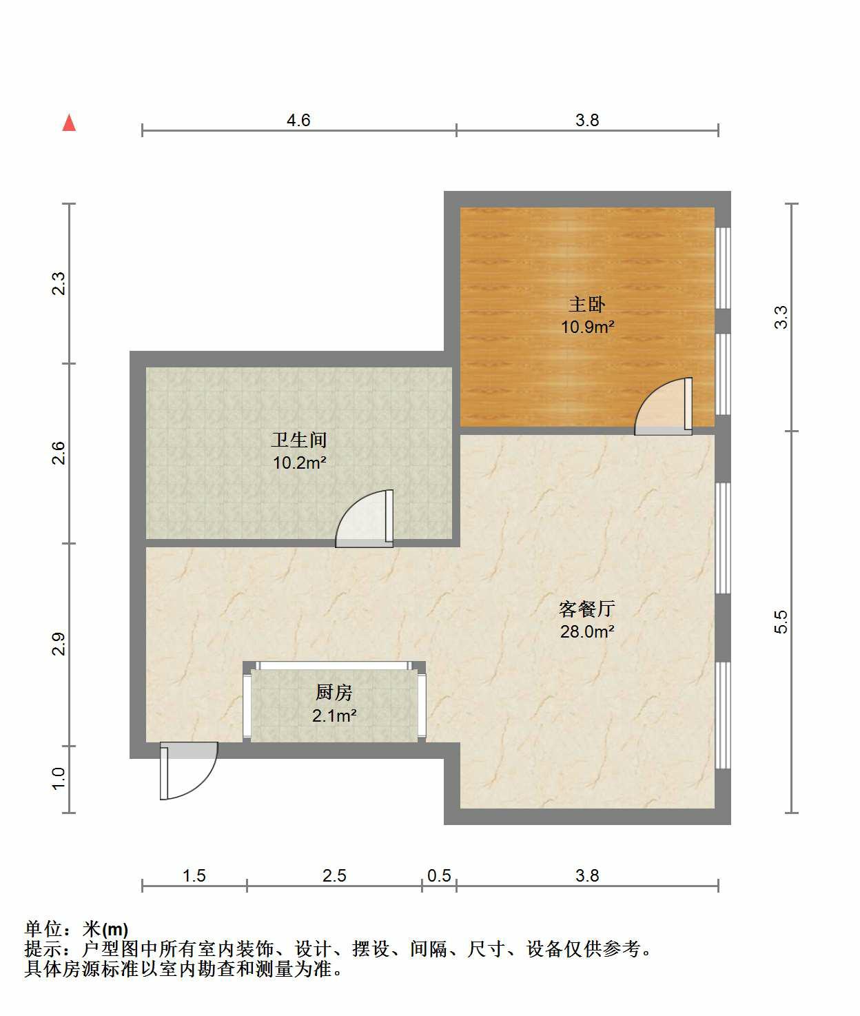 永和大厦 1室1厅1卫 85m&sup2;