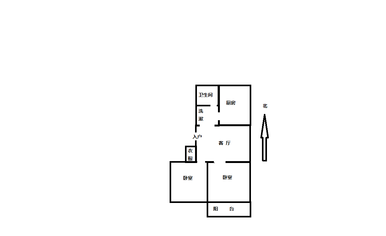虹桥新村(朝霞路) 2室1厅1卫 65m&sup2;