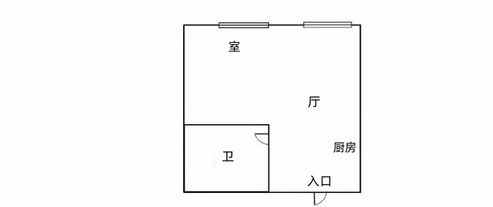 永和佳苑北区 1室1厅1卫 36m&sup2;