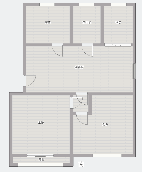 银花苑 3室2厅1卫 96m&sup2;
