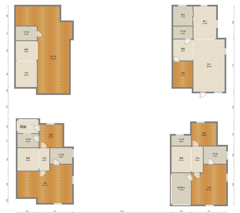 顺发御园 5室2厅4卫 333.57m&sup2;