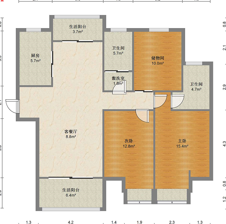 碧桂园御湖半岛 3室2厅2卫 136m&sup2;