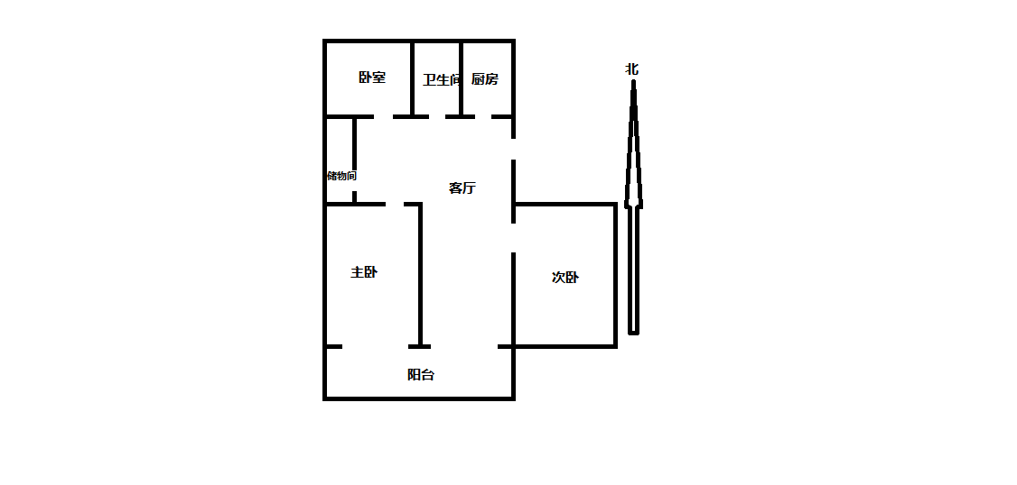 天润家园 3室1厅1卫 140m&sup2;