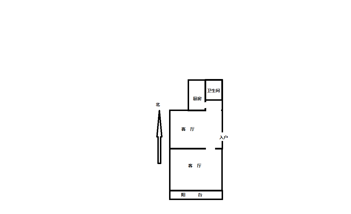 虹桥南村 1室1厅1卫 48m&sup2;
