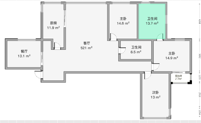 王府大厦 3室2厅2卫 215.03m&sup2;