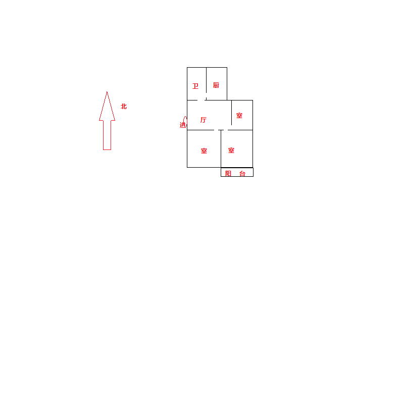 郭里园 3室1厅1卫 71.24m&sup2;