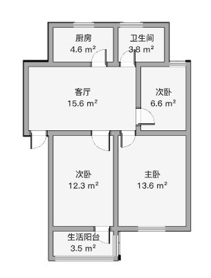 银花苑 3室1厅1卫 78.00m&sup2;