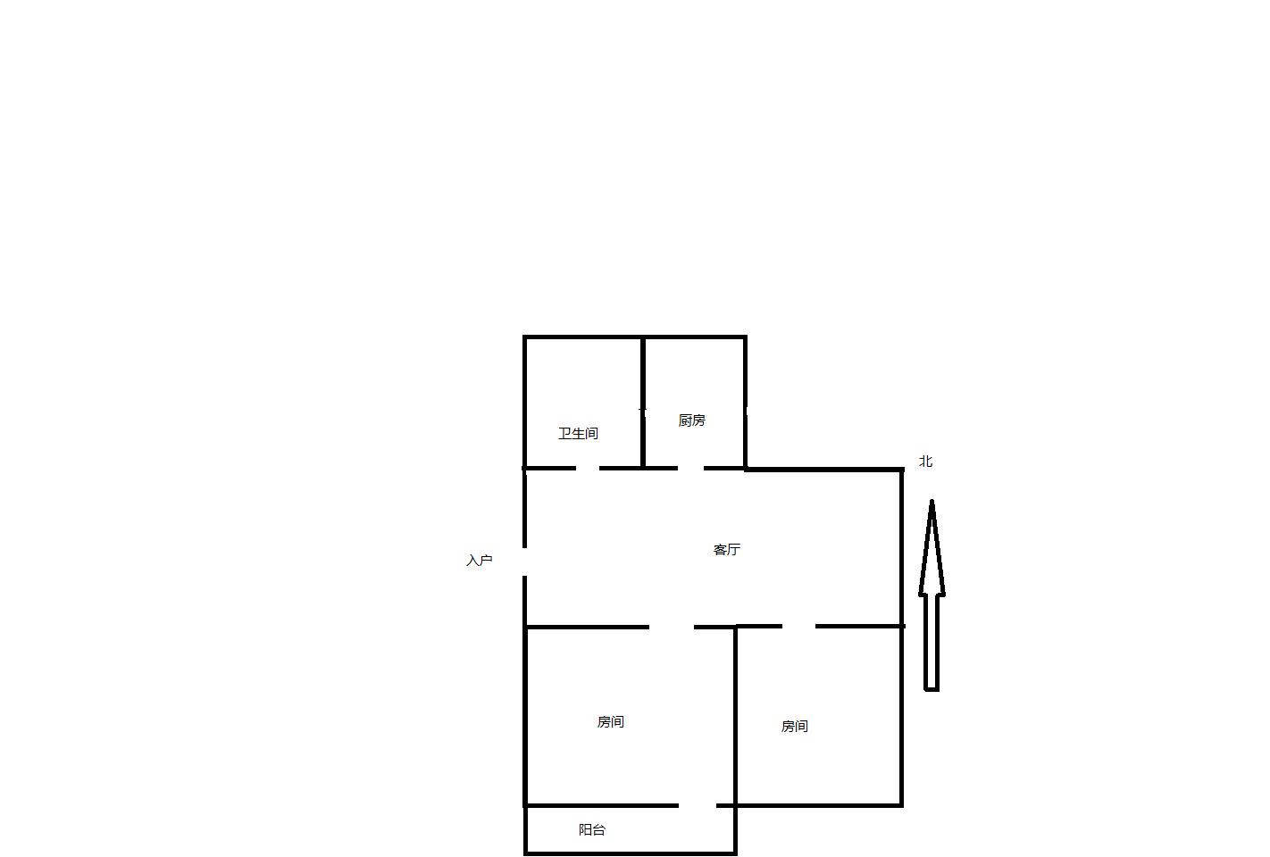 虹桥新村(朝霞路) 2室1厅1卫 58.5m&sup2;