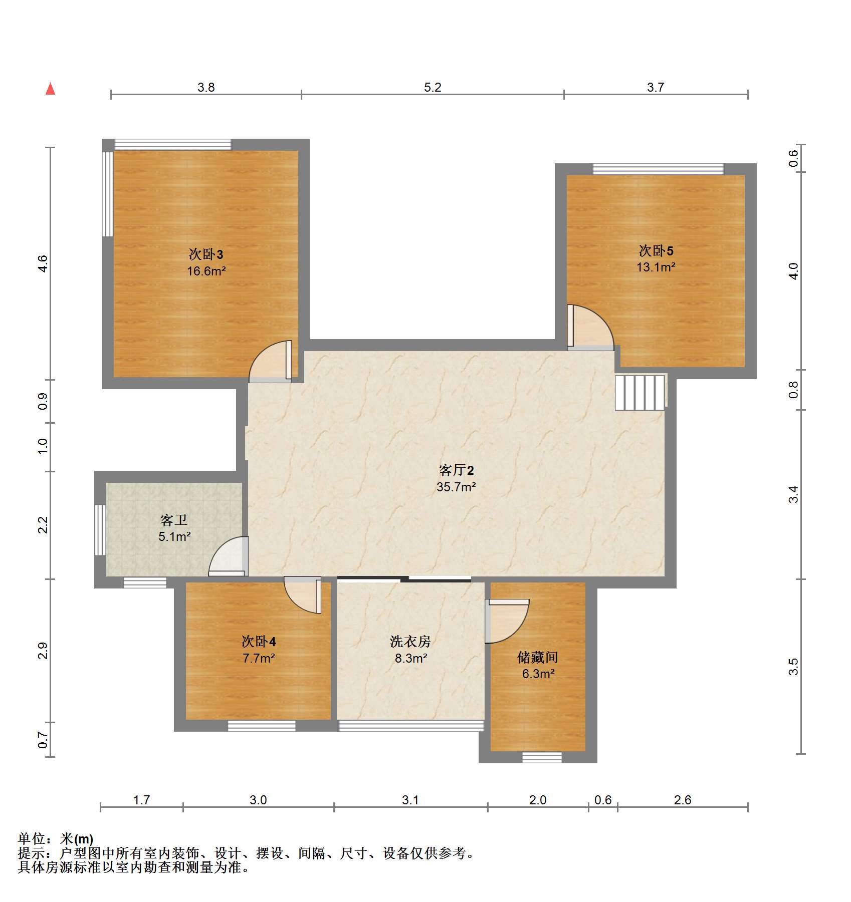友谊家园 6室3厅2卫 146.49m&sup2;