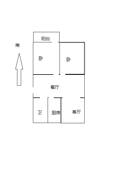 虹桥新苑 2室2厅1卫 101m&sup2;