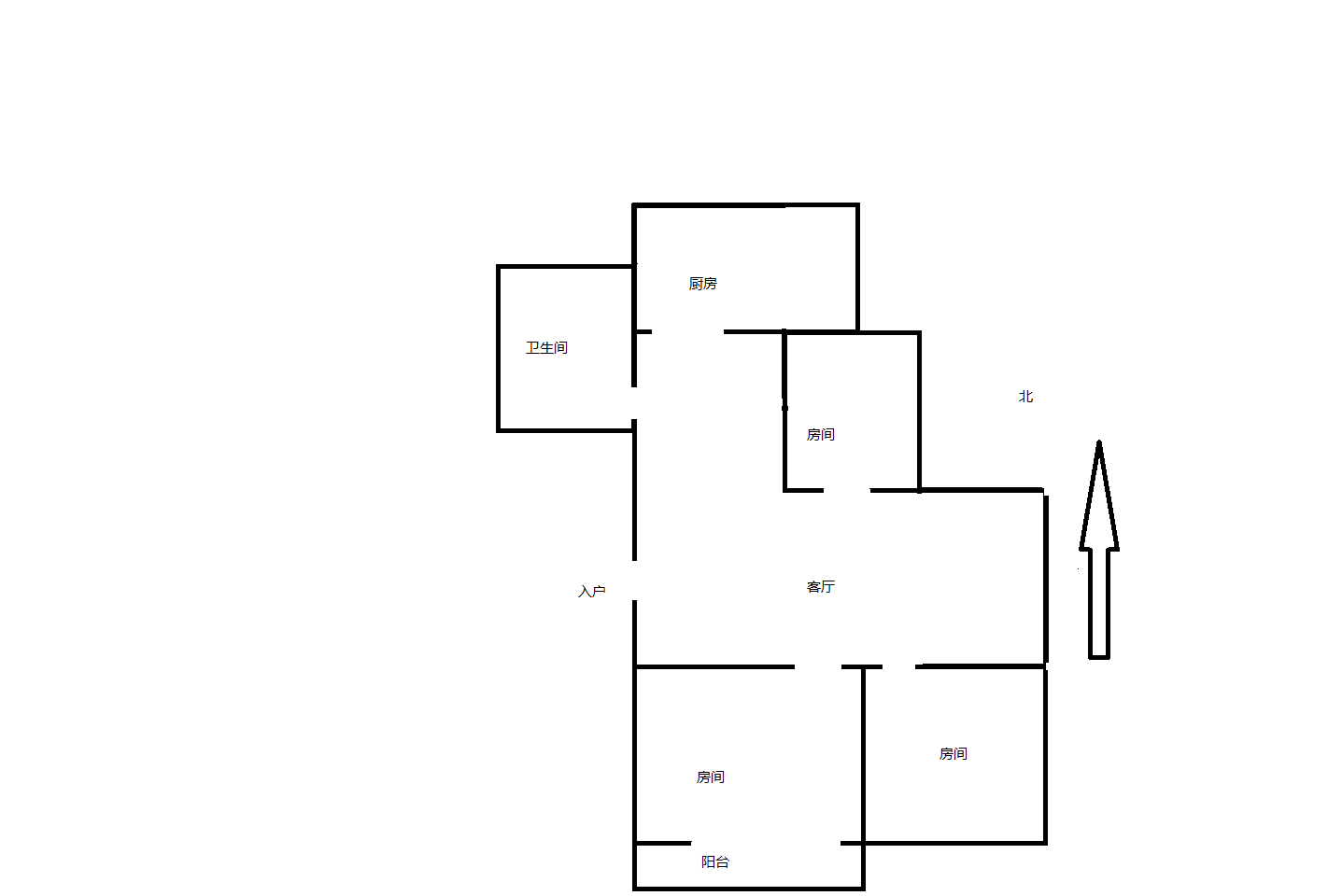 城港花苑西区 3室2厅1卫 116.00m&sup2;