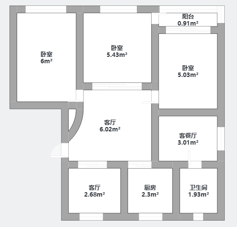 华侨花苑 3室2厅2卫 150m&sup2;