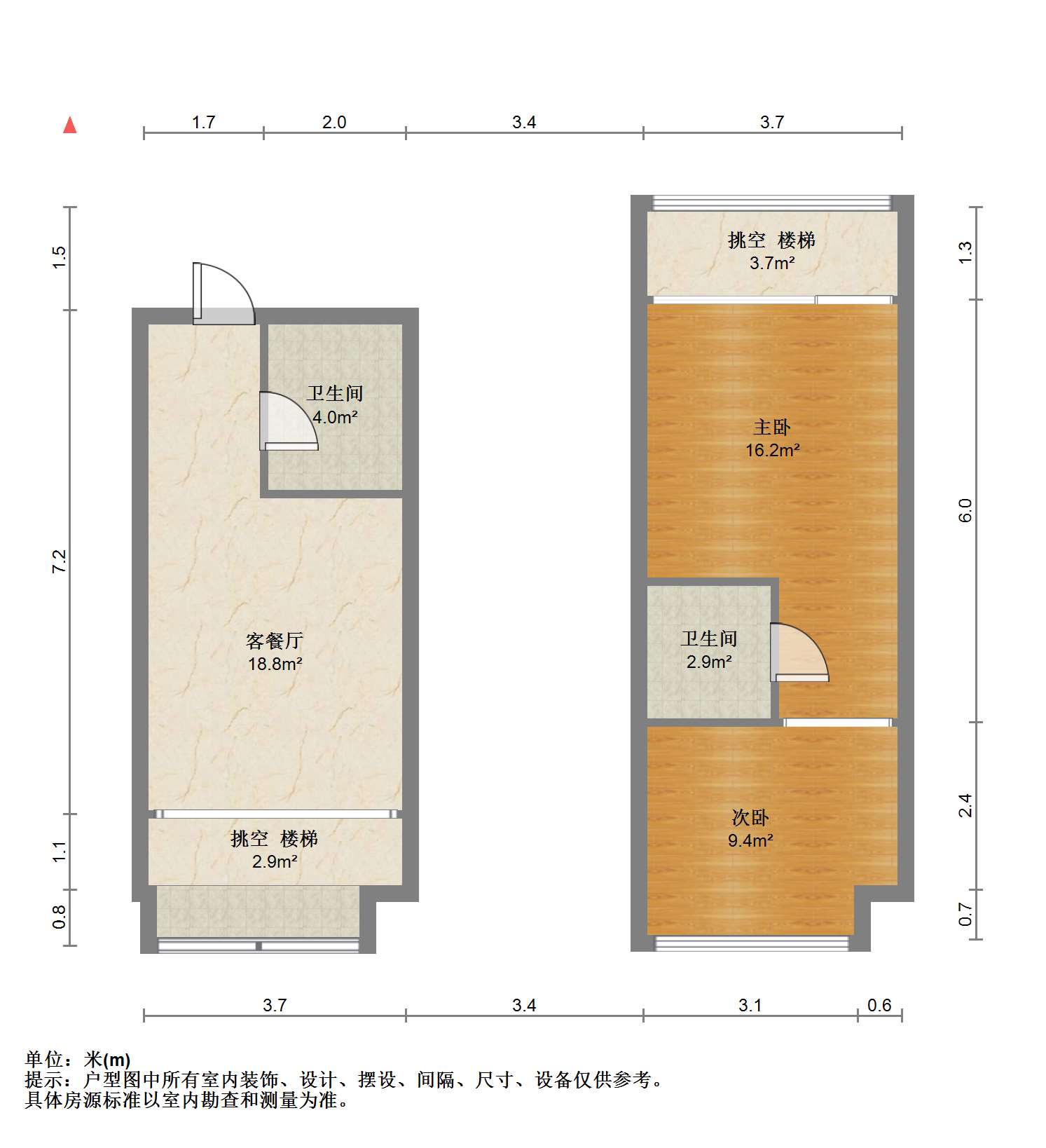 中国南通工业博览城 1室1厅1卫 60m&sup2;