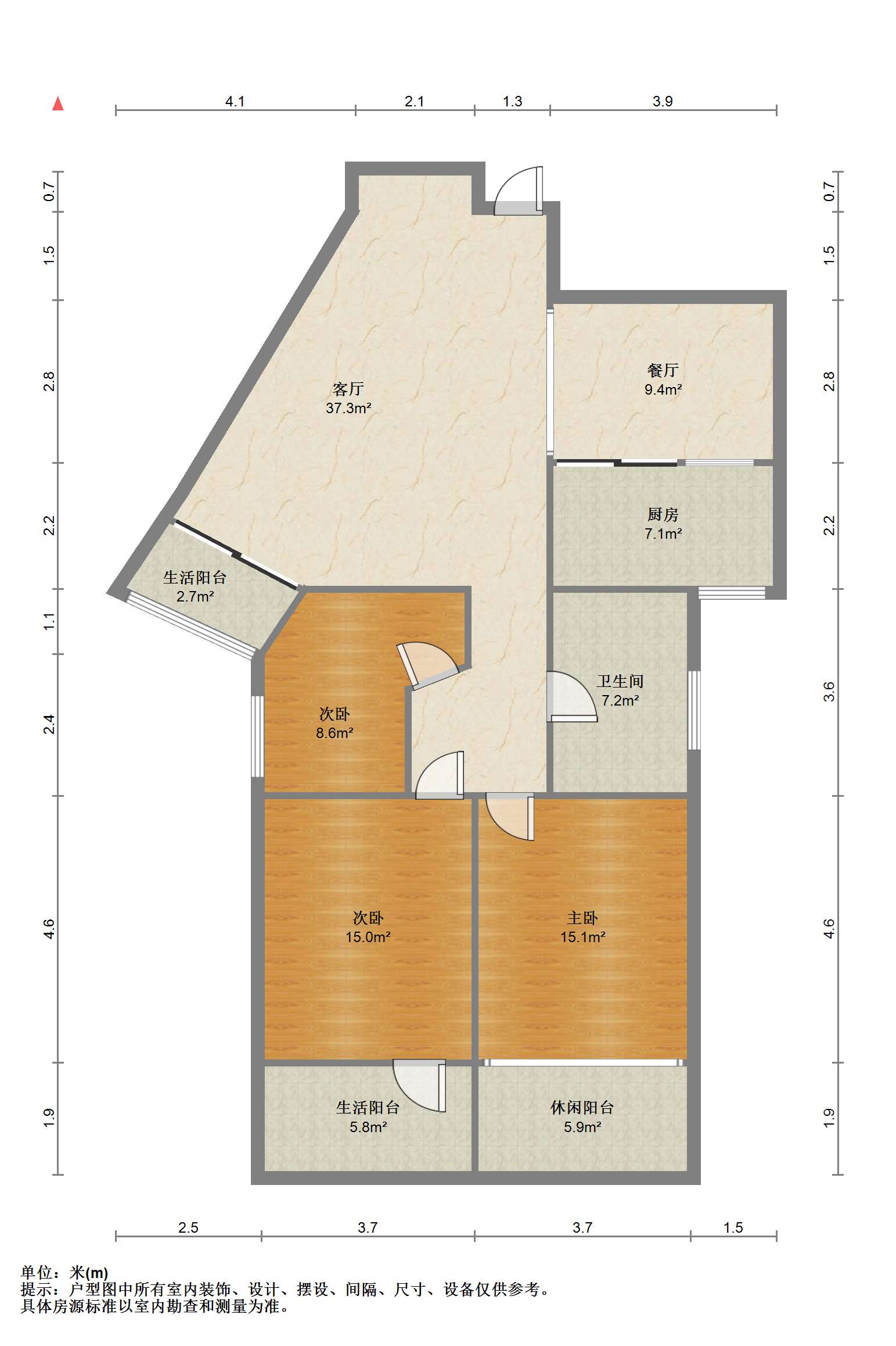 华能苑 3室1厅1卫 120.00m&sup2;