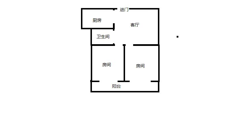 颐景苑 2室2厅1卫 98.6m&sup2;
