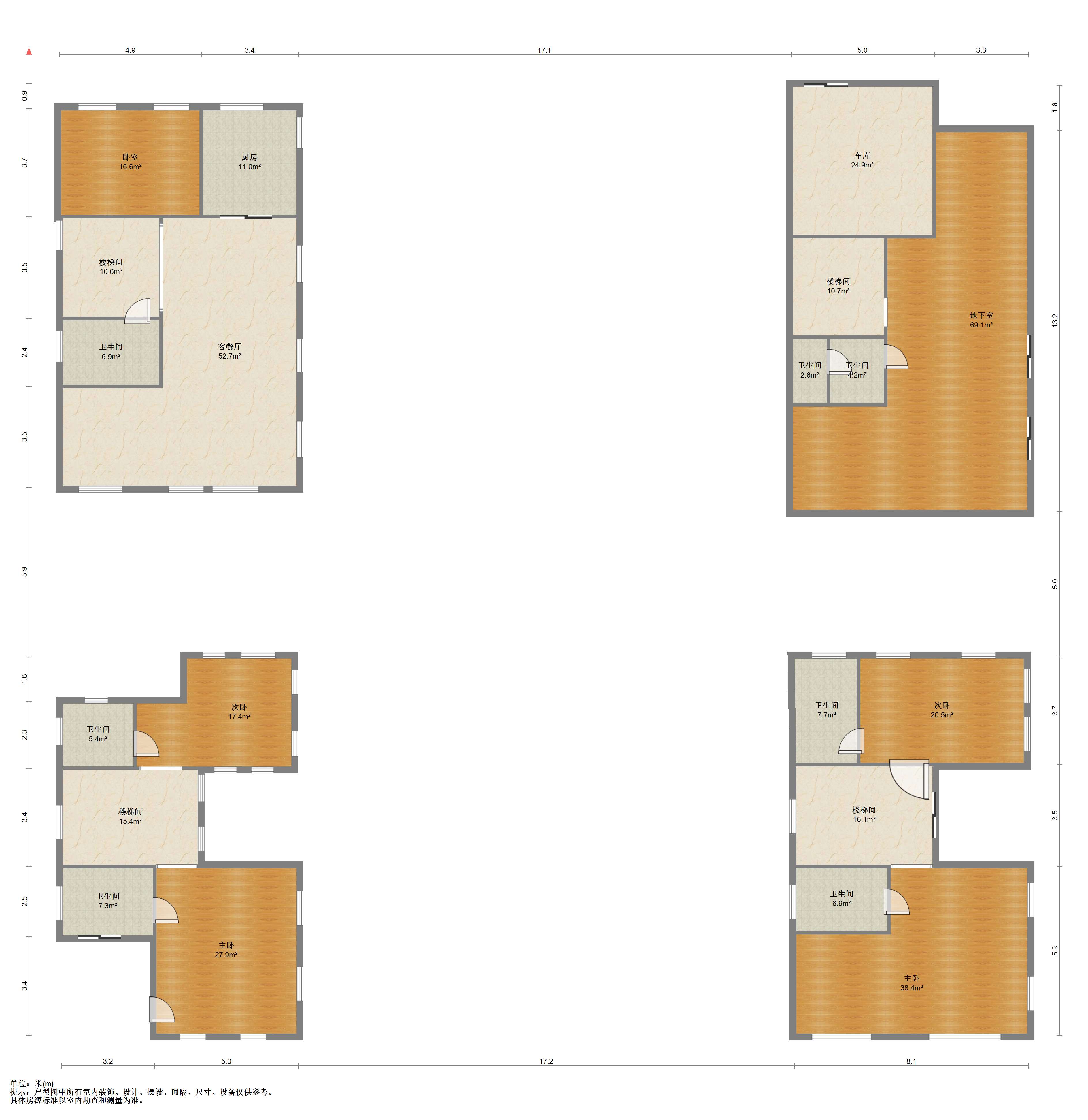 顺发御园 5室2厅4卫 371m&sup2;