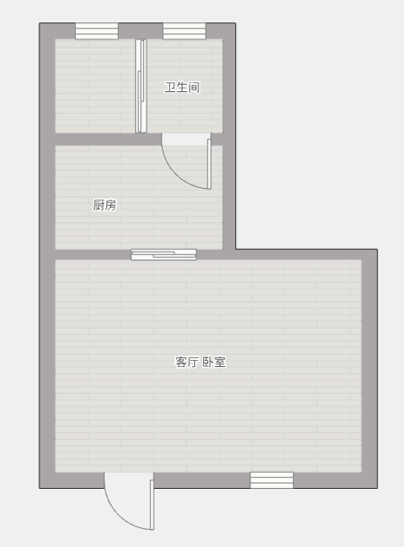 建设路1号 1室1厅1卫 40m&sup2;