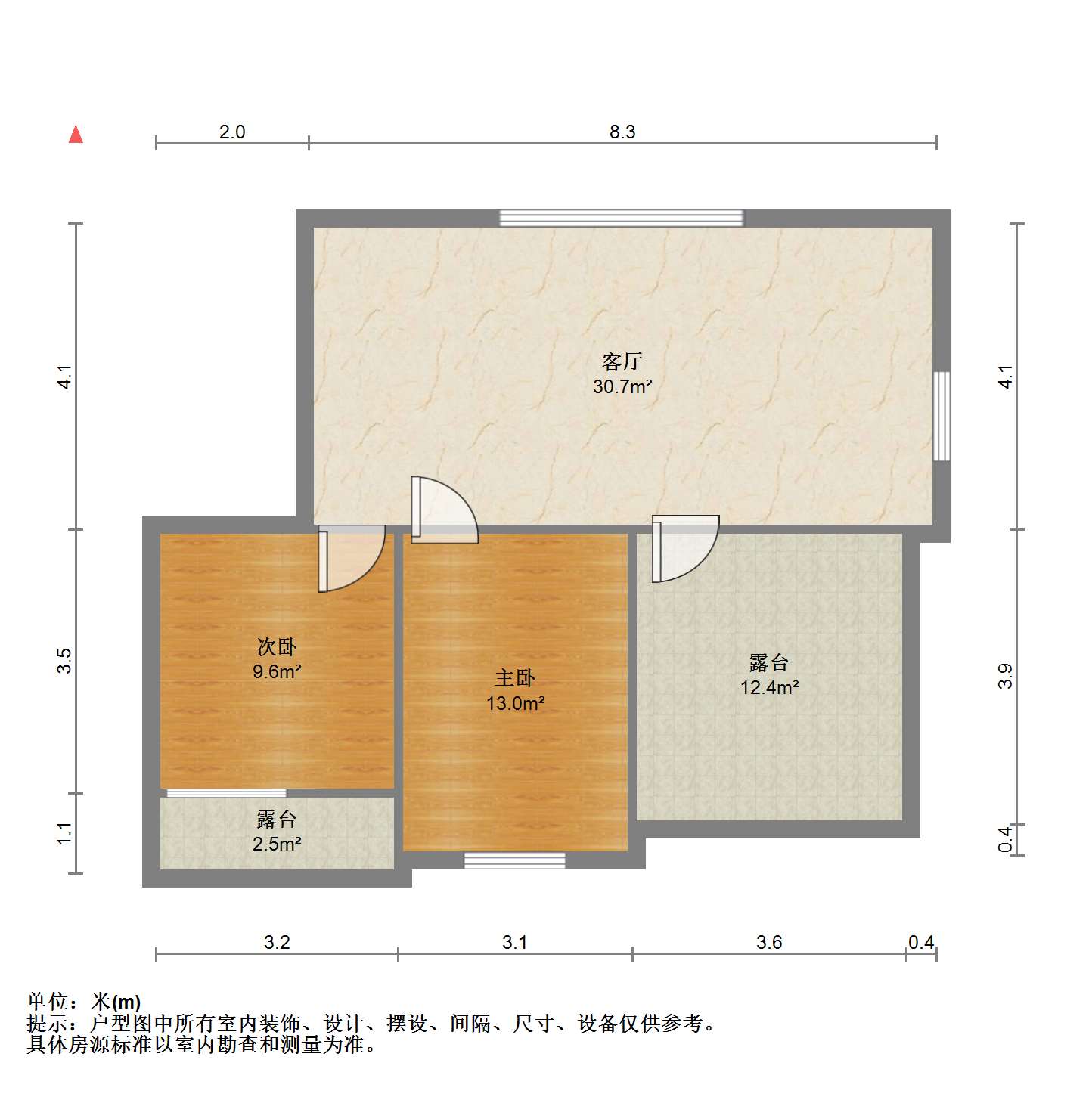 天晖苑 4室2厅1卫 130.00m&sup2;