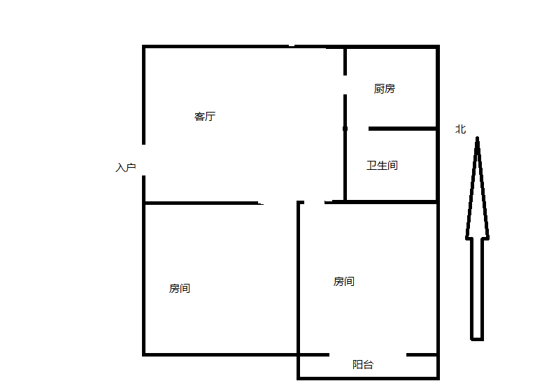 虹桥新村(朝霞路) 2室1厅1卫 60.95m&sup2;