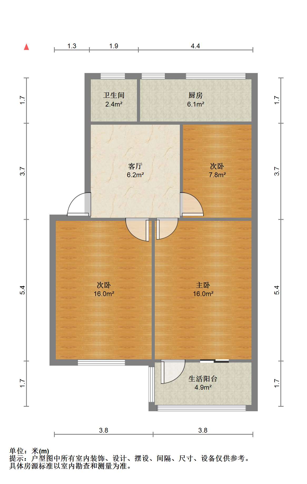 师范桥新村 3室1厅1卫 85m&sup2;