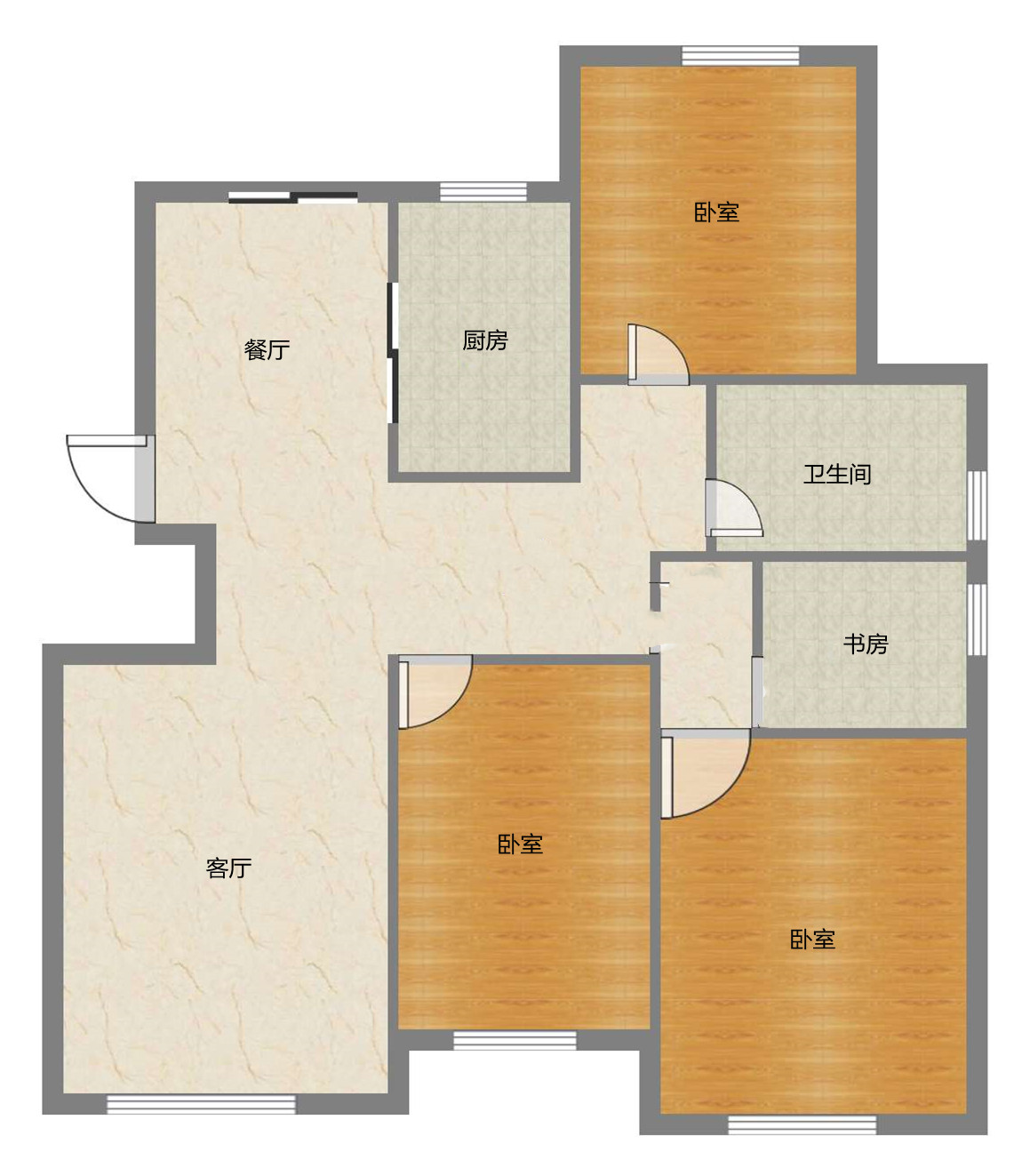 城市嘉苑 4室2厅1卫 139.25m&sup2;
