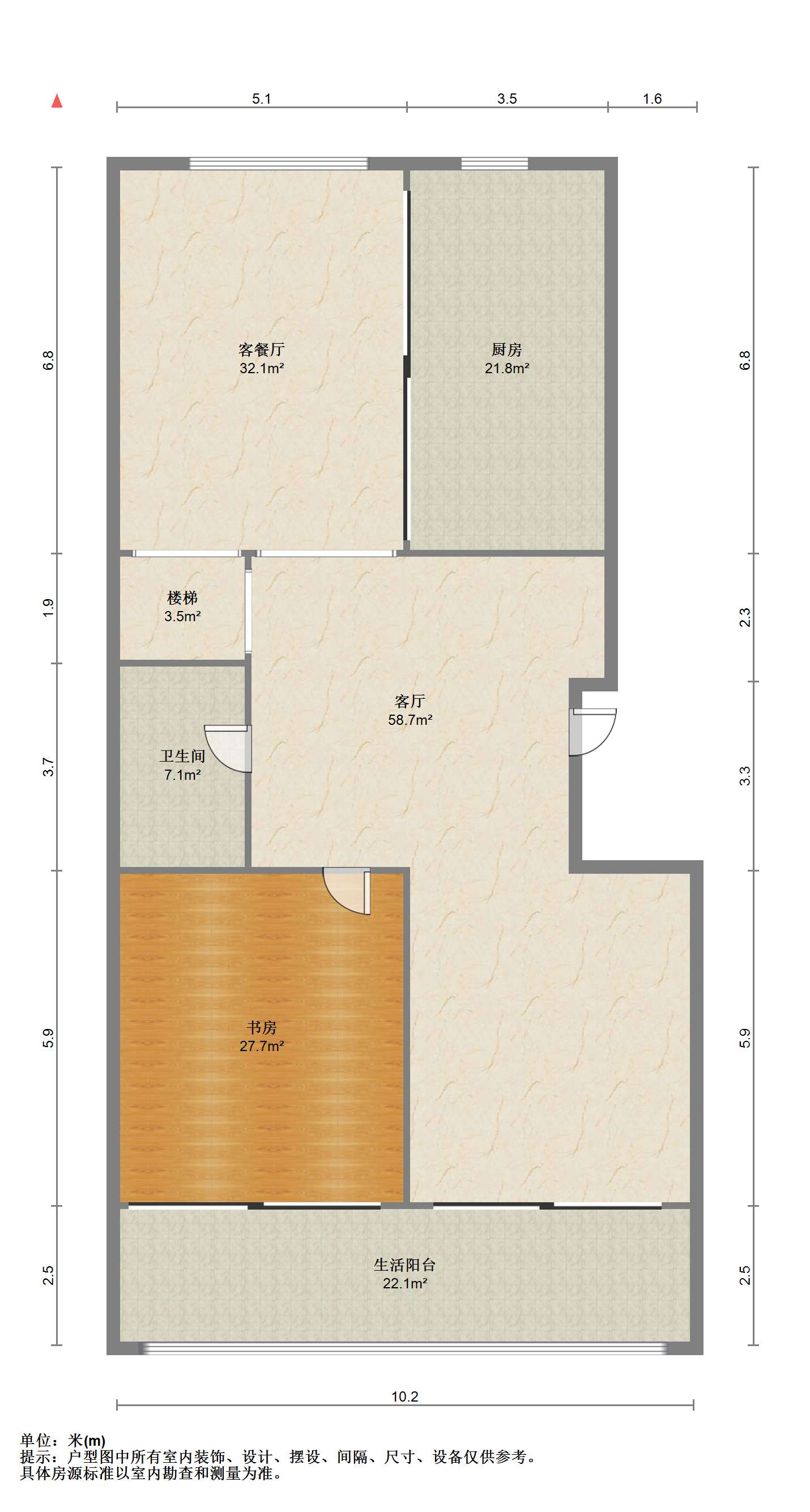 天地华庭 6室2厅2卫 210.00m&sup2;