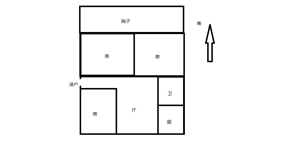北园新村 3室1厅1卫 73.00m&sup2;