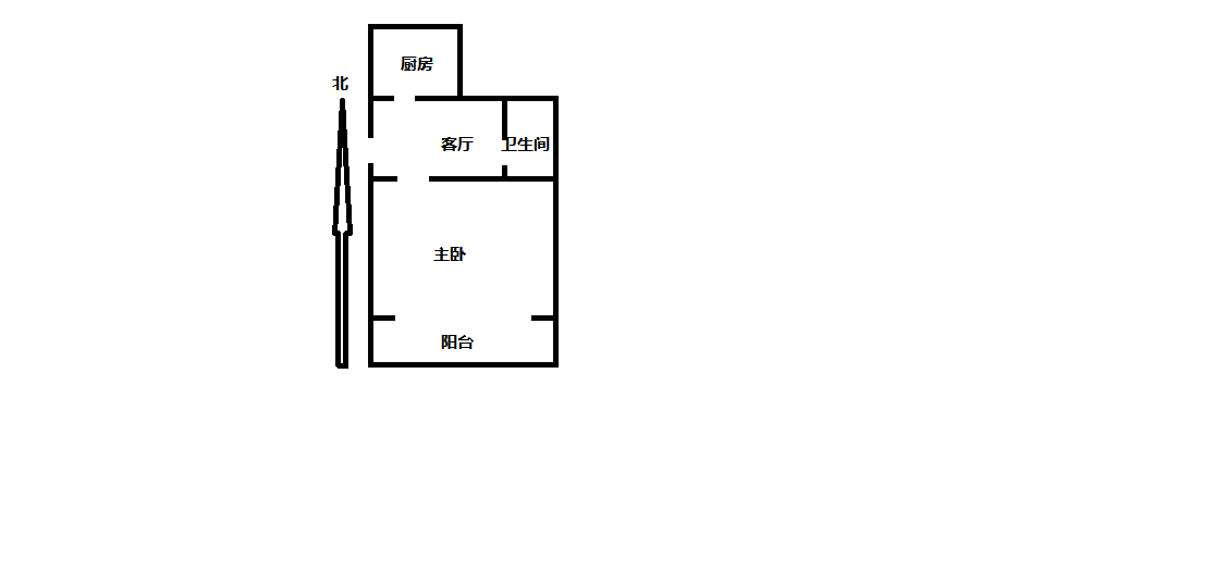 板桥东村 1室1厅1卫 45.50m&sup2;