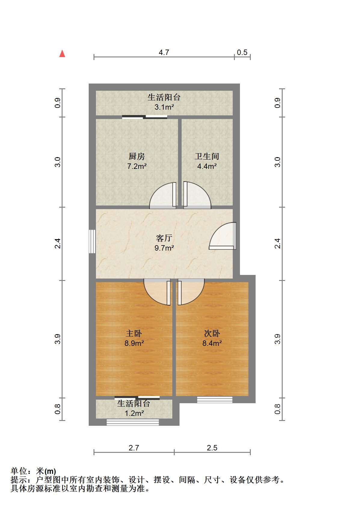 北濠桥东村 2室1厅1卫 75m&sup2;