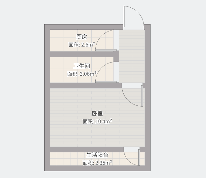 人民中路62号 1室0厅1卫 35.00m&sup2;