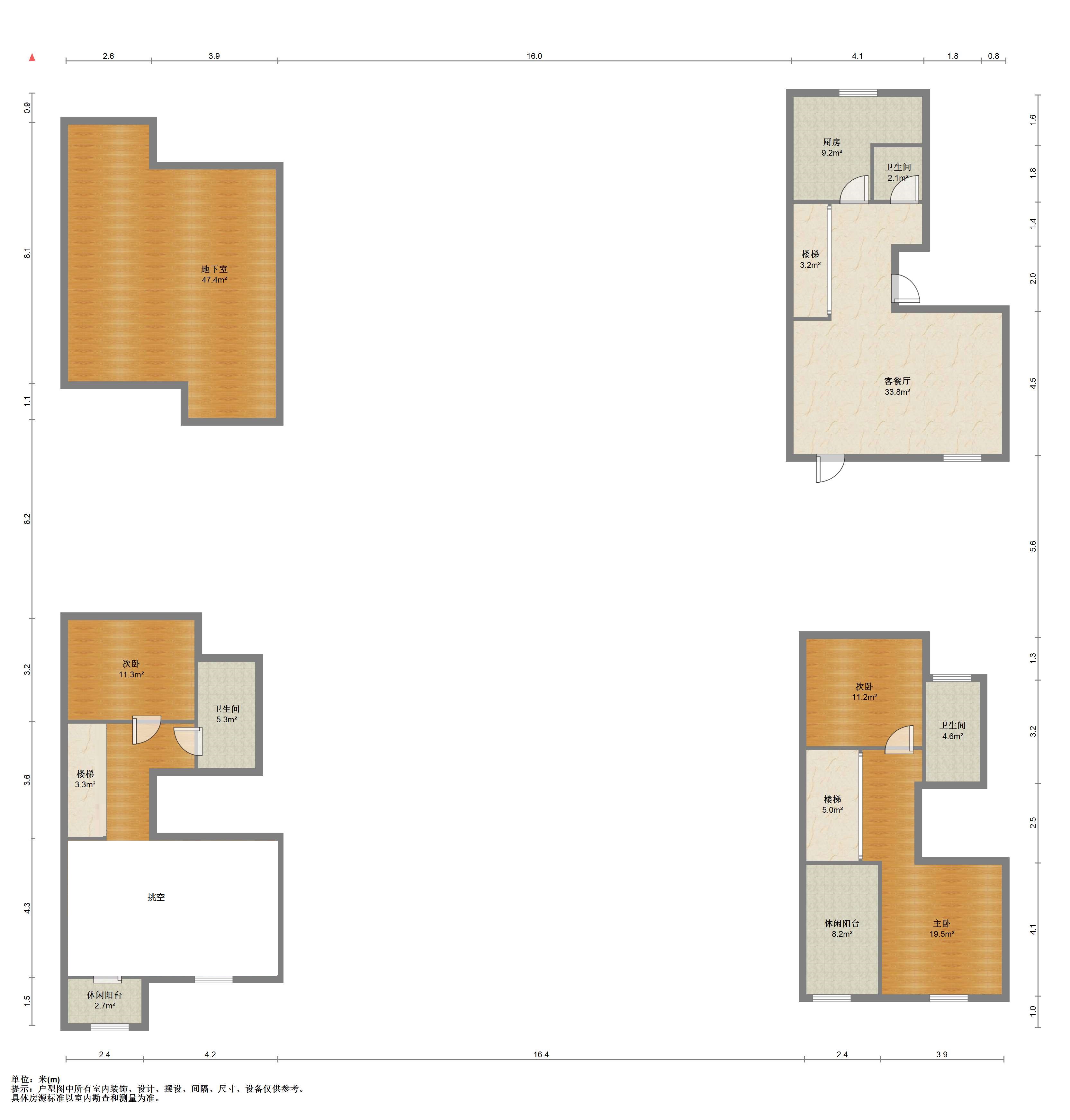 中兴兰溪荟 3室2厅3卫 133.00m&sup2;