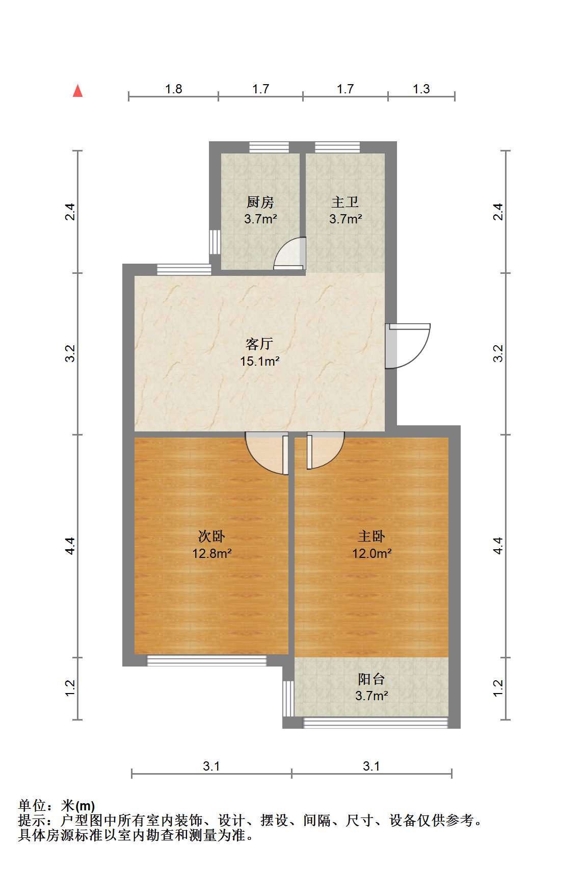 文峰新村 2室1厅1卫 68.73m&sup2;