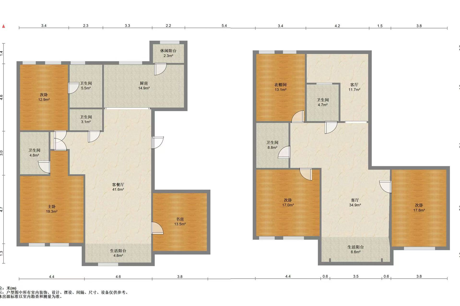 晏园南岸 5室2厅5卫 263.70m&sup2;
