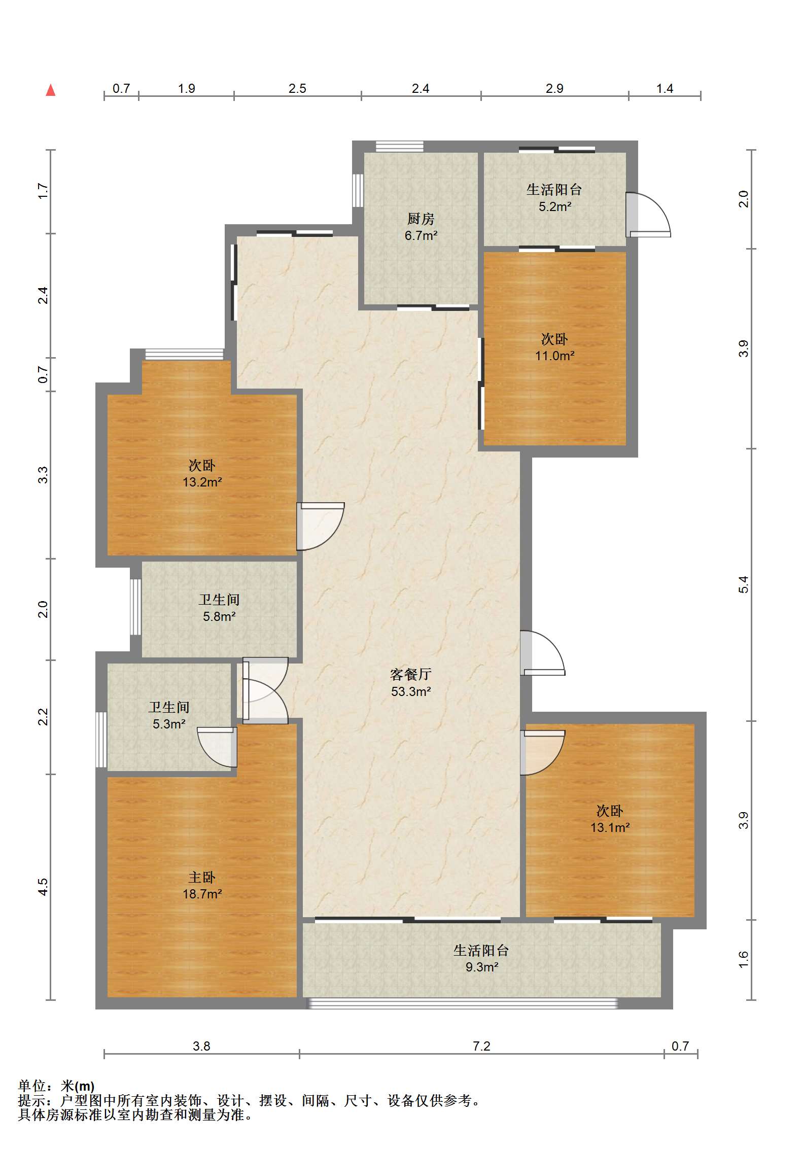 富都豪园 3室2厅2卫 168.72m&sup2;