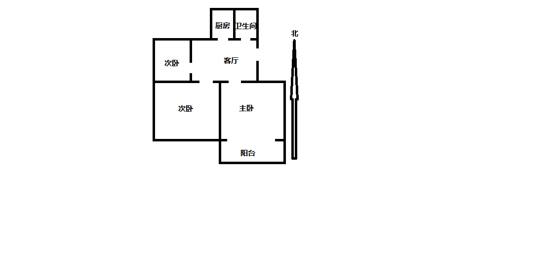 学田南苑 3室1厅1卫 78.61m&sup2;