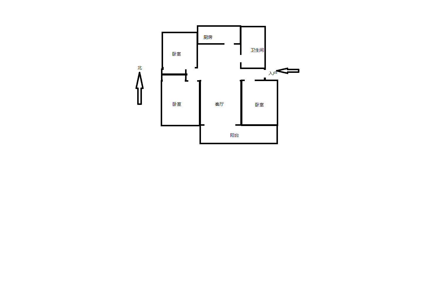 虹桥东村 3室2厅2卫 130.49m&sup2;