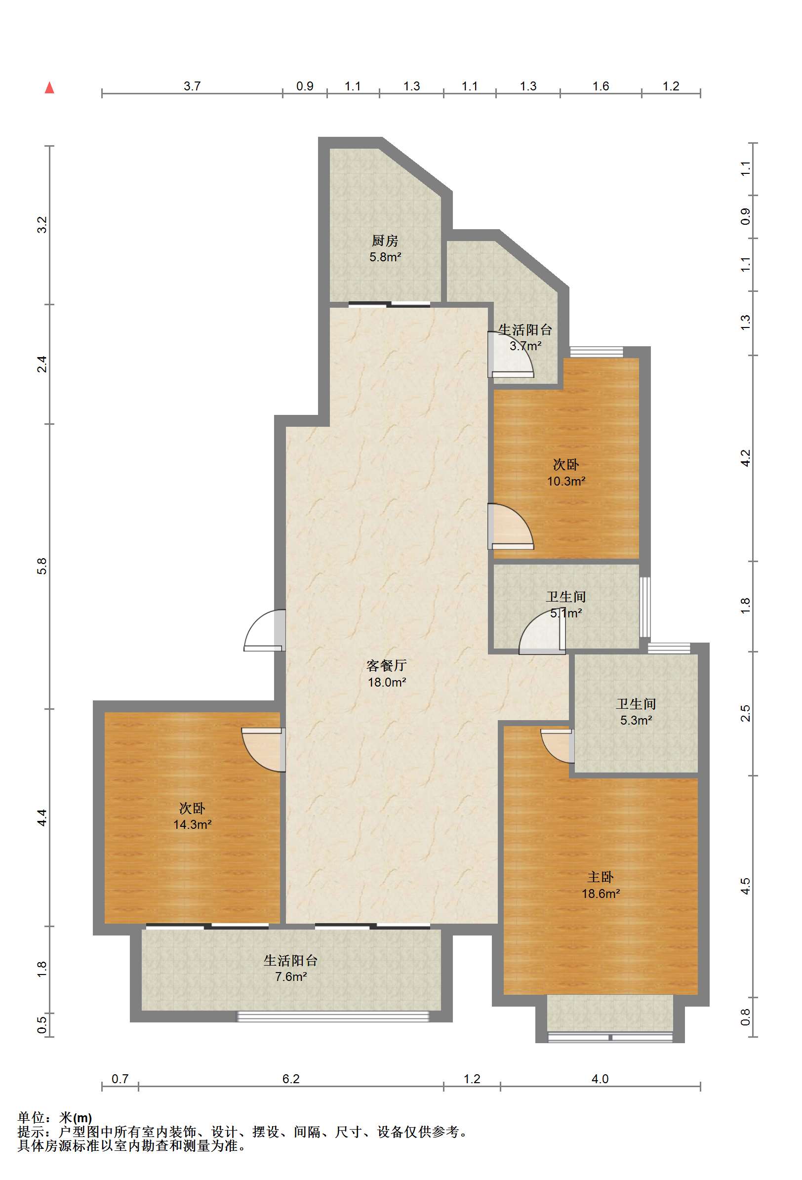 富都豪园 3室2厅2卫 168.72m&sup2;