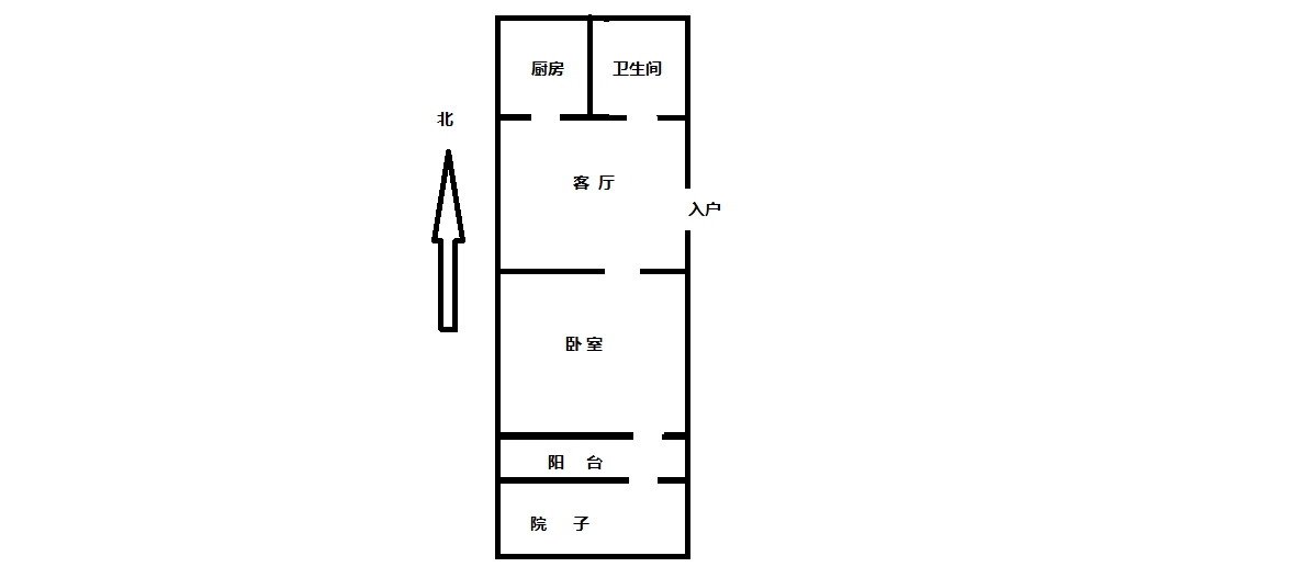 将军一园 1室1厅1卫 50m&sup2;