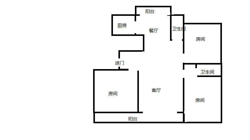 红星嘉苑 3室2厅2卫 138.00m&sup2;