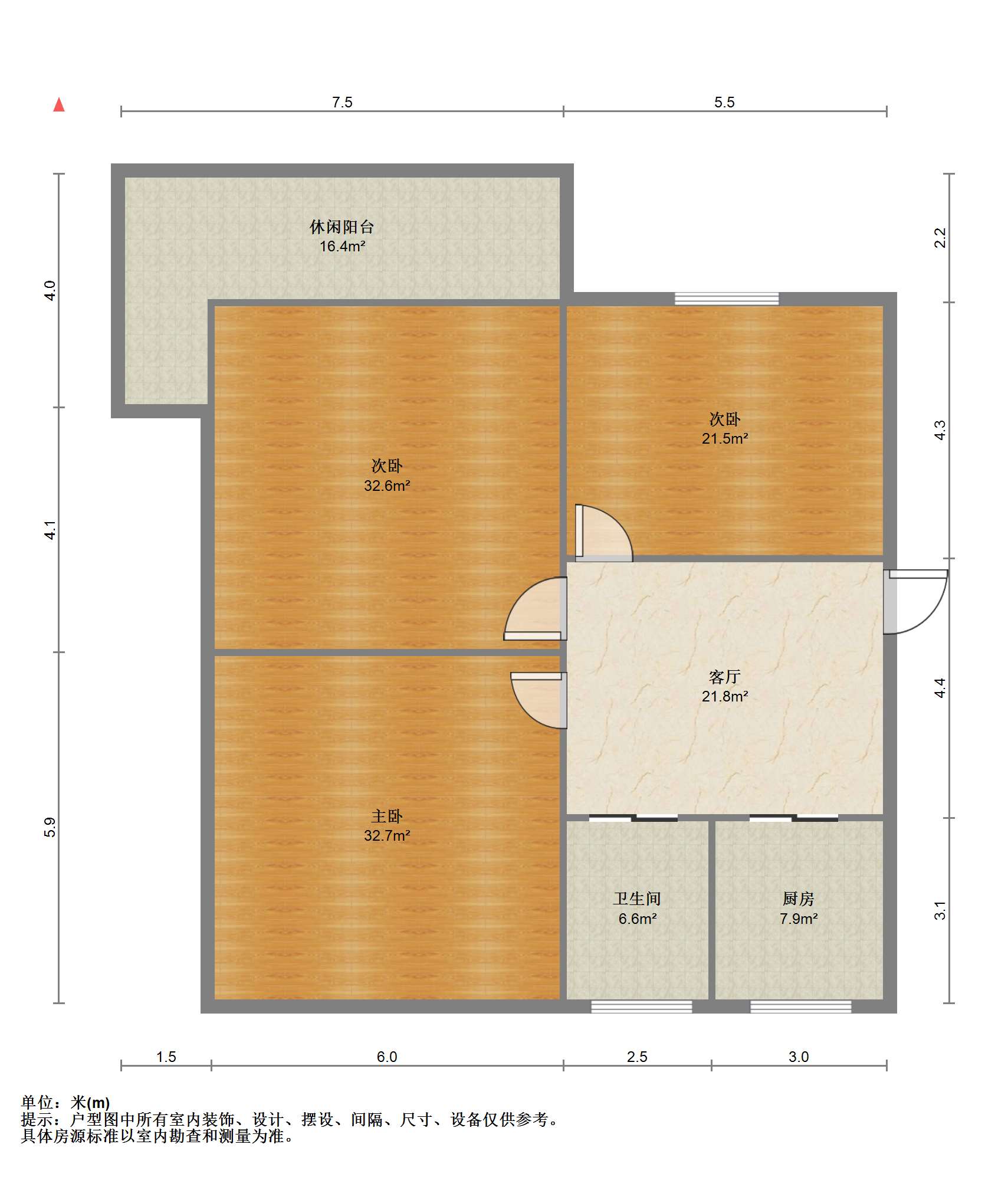 易家桥新村 3室1厅1卫 73.00m&sup2;
