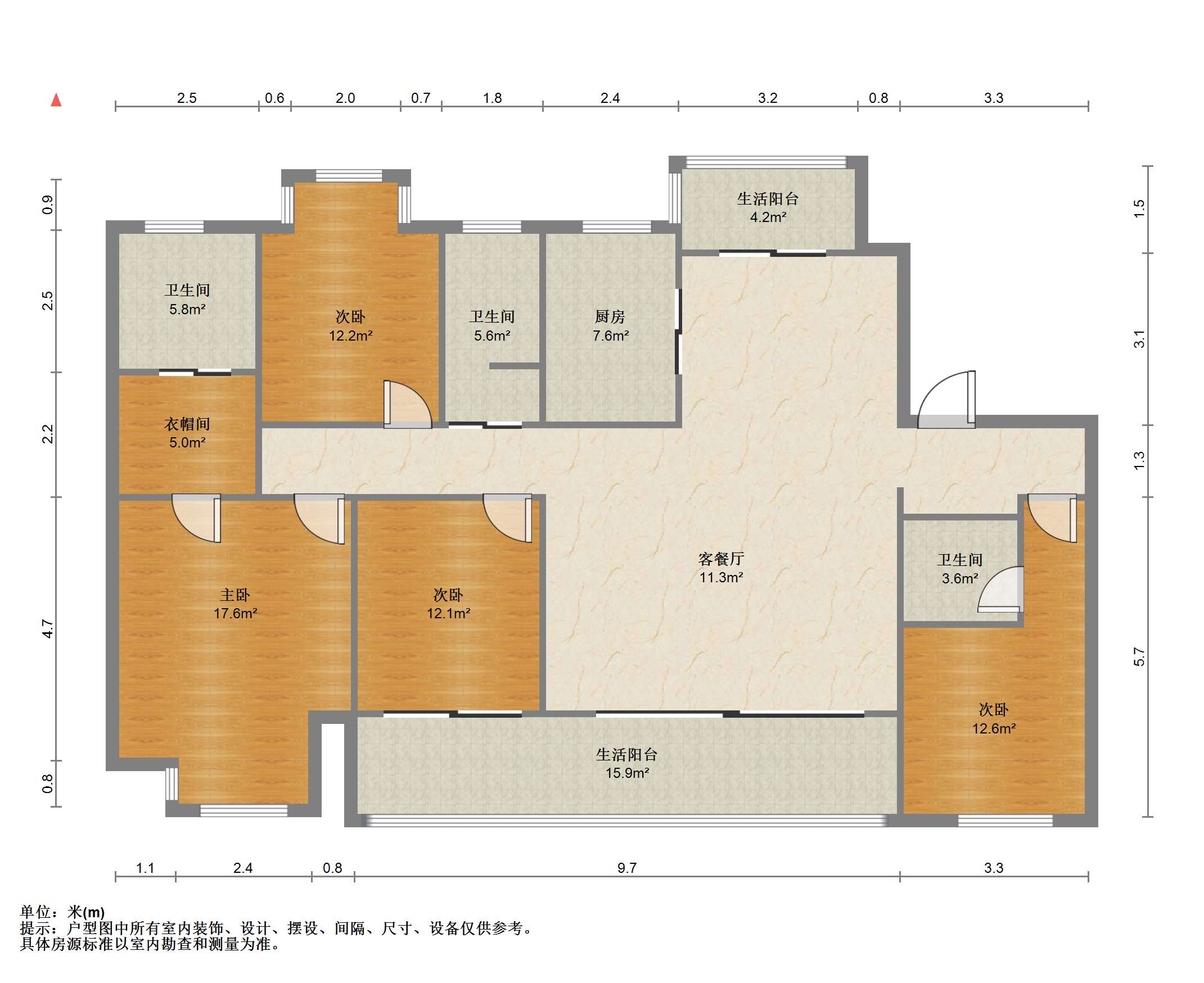 春江阅 4室2厅3卫 185.00m&sup2;
