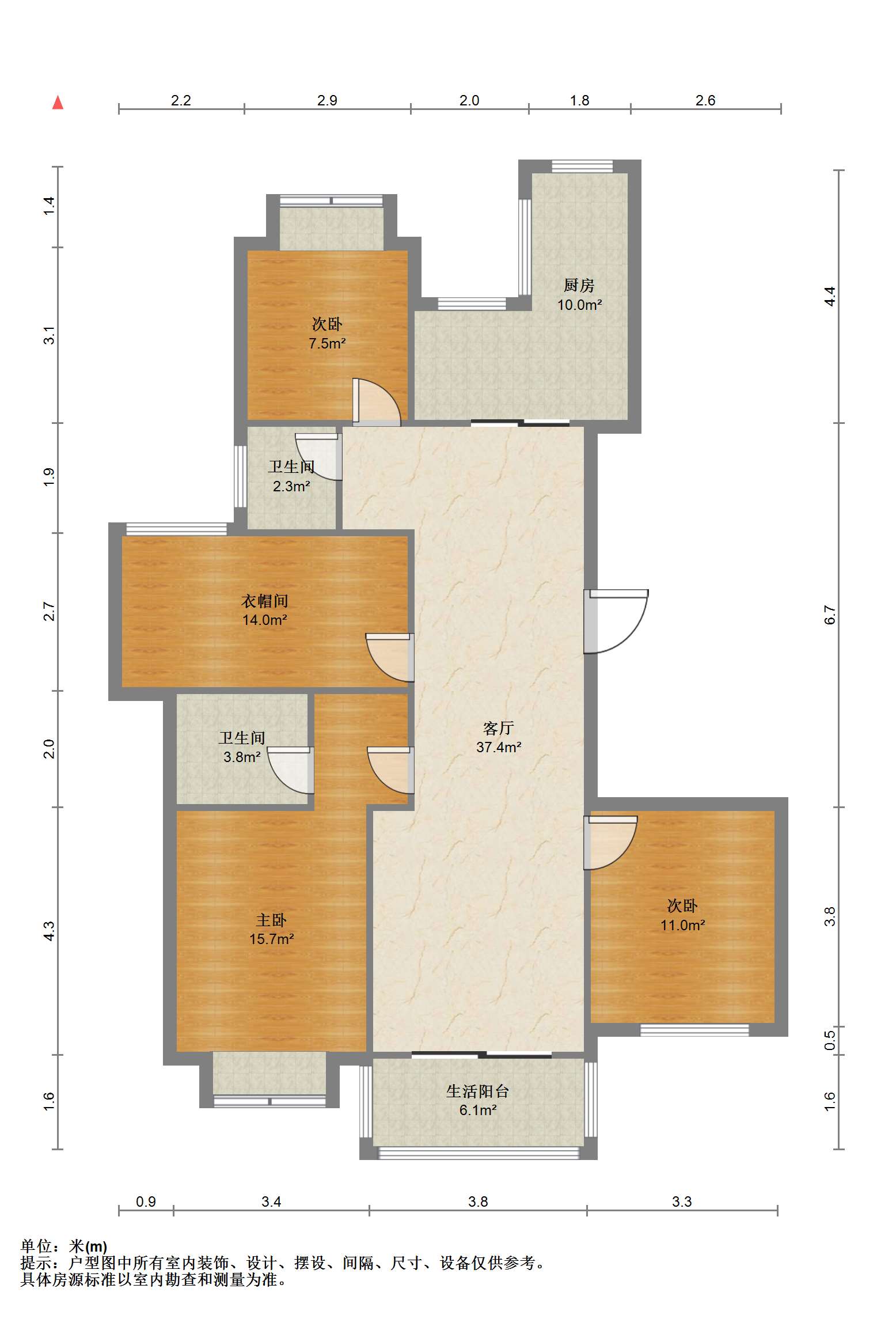 桐墅湾 4室2厅2卫 155.22m&sup2;
