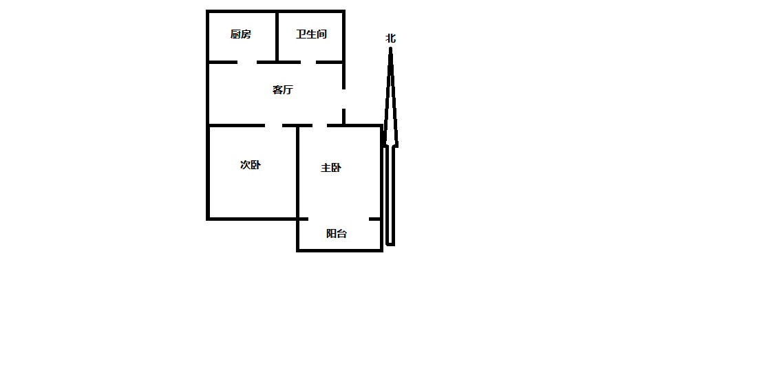 紫东花苑 2室1厅1卫 93m&sup2;